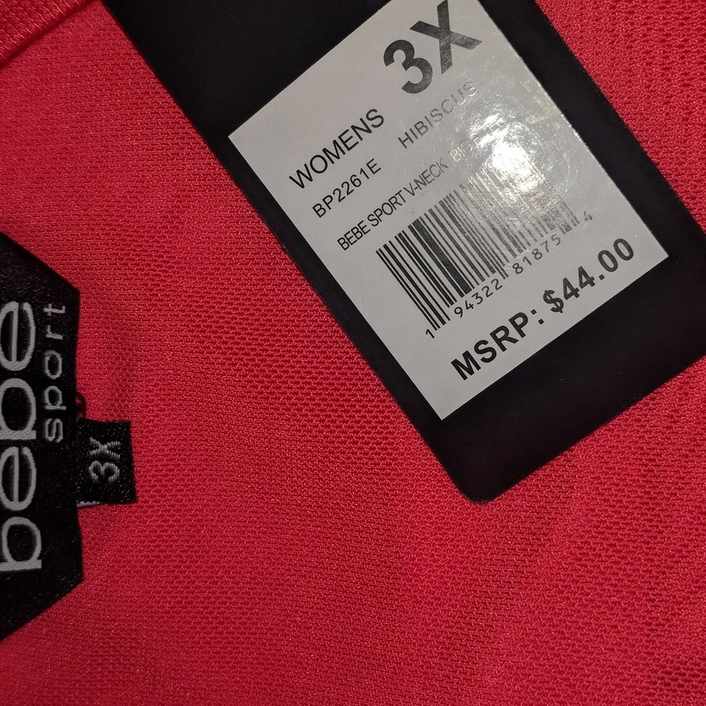 Bebe sport, NEW with tags, top, size 3X. - Picture 3 of 7